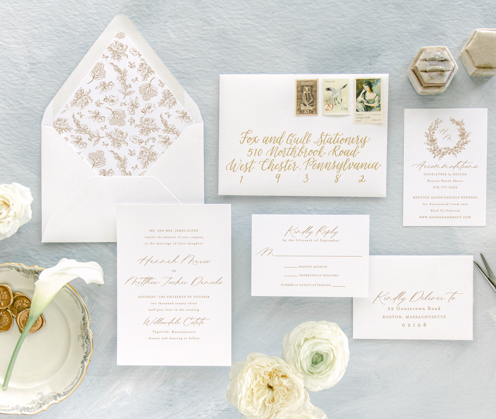 Wedding Collections Fox and Quill Paper